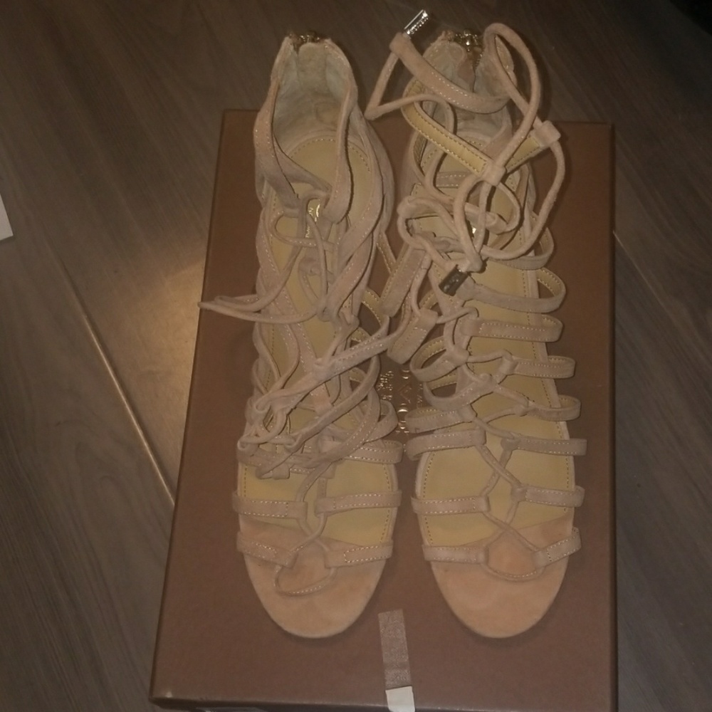 Coach Salvadora Strappy Suede Sandal